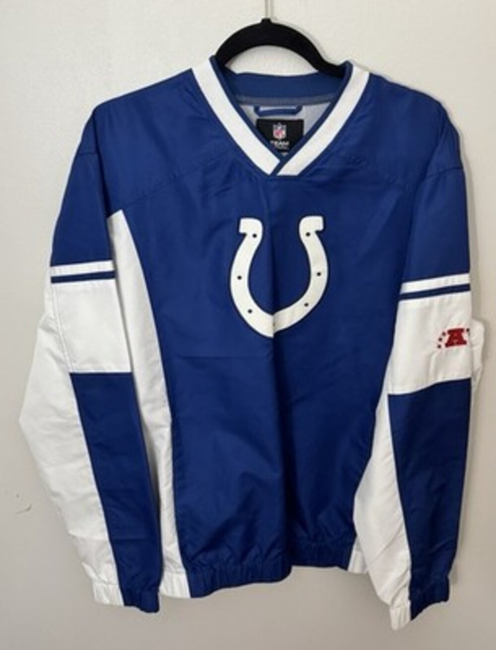 NFL TEAM Apparel-men’s Medium Warm-up Jacket Colts--